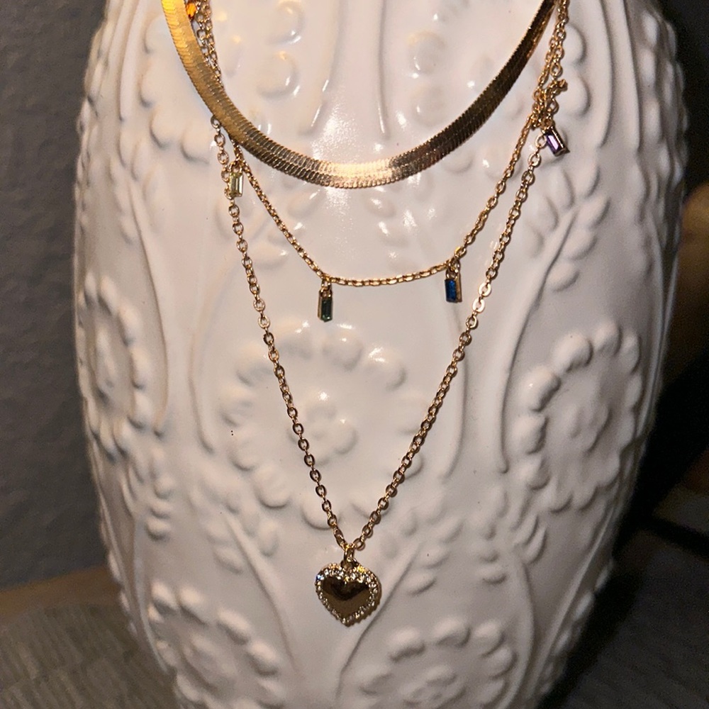 Noir 3 n 1 Necklace NWOT
